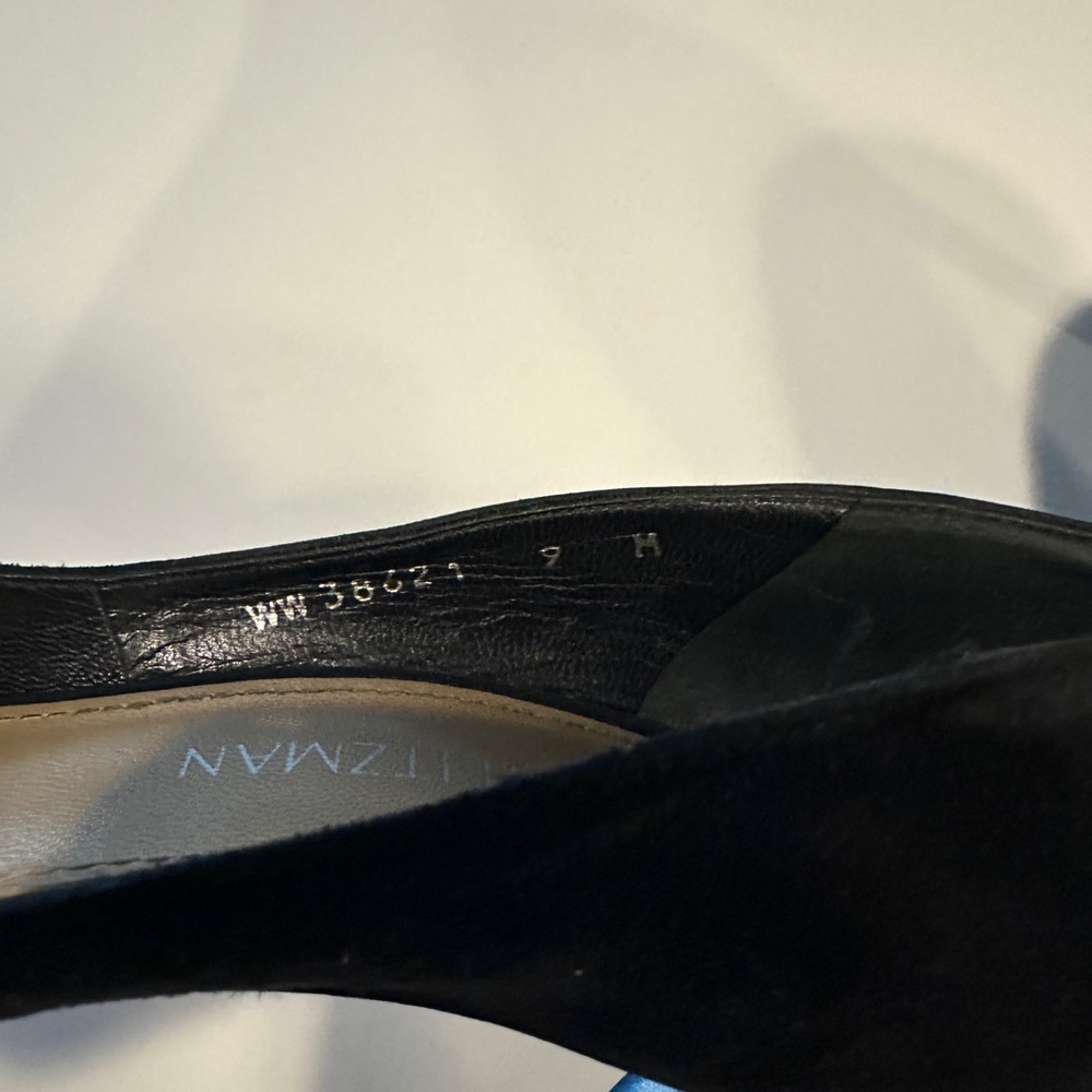 Stuart Weitzman Black Suede Heels - Picture 10 of 10